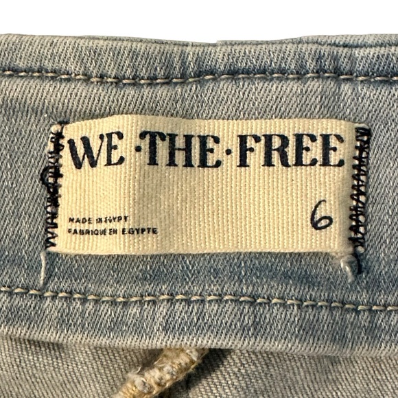 Free People We The Free Layla Denim Mini Skirt Blue Size 6 OB1655382 EUC - Picture 4 of 8